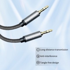 3.5 ST-3.5ST Nylon Braid Aux Cable Sheild Wire Low Noise for muscial instrument