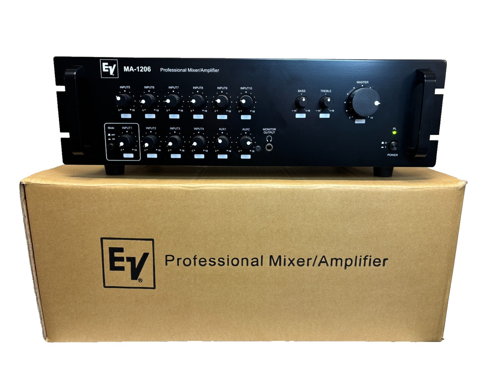 Electro-Voice MA-1206, 12-Input Mixer / Amplifier – New Open Box