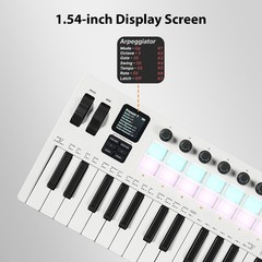Btuty 37-Key MIDI Keyboard 45.8 X 18.1 X 5 Cm / 18.03 X 7.13 X 1.97 In