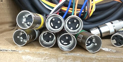 PRORECK 8-Channel XLR Snake Cable 25ft Shielded Audio Cord Color Coded M-F