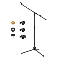 Microphone Stand, Boom Arm Mic Stand Floor Detachable Height Adjustable Heavy…