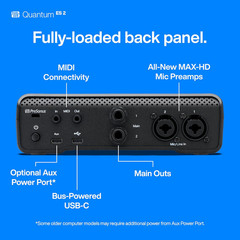 Quantum ES 2 USB-C Audio Interface with Fender Studio Pro Software