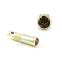 HIXMAN CA308 Convert AKG TA3F to Mipro TA4F Wireless Bodypack Mic Adapter