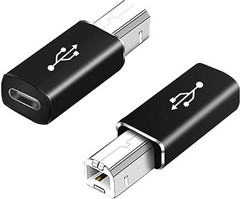 100pcs USB Type C to USB B Adapter MIDI Converter Printer Electric Piano Scanner