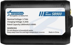 SB900B Rechargeable Lithium-Ion Battery for Shure P3RA P9RA+ P10R+ Receivers ULX
