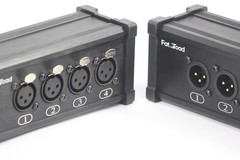 4 Channel DMX Hub XLR Cable Extender 2 Pack Set | RJ45 Ethercon Wire Live Stage