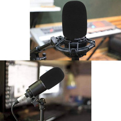 AT2020 Pop Filter Windscreen – Furry Windscreen/Fur Foam Wind Cover for Audio Te