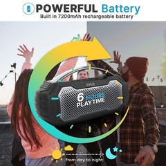 Pyle Portable Wireless BT Streaming Speaker-IPX6 Waterproof Wireless Speaker