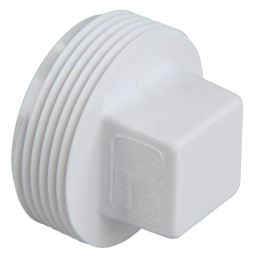 Fig No U488, 4 in. PVC DWV Plug Male Iron Pipe Thread (MIPT) 4 Inch 1