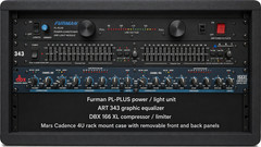 FURMAN power unit, ART graphic equalizer, DBX compressor, MARS Rack mount rack