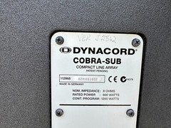 DYNACORD COBRA SUB SPEAKER ML4M W/ CASE #652 (One) THS