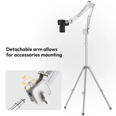 Overhead Camera Mount Microphone Stand Detachable C-clamp 2KG Load for Camera Mi