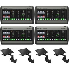 Behringer P16-HQ 16-Channel Mixer (4) w/ Mounting Bracket (4) Bundle