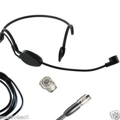 Pro Head Headworn Headset Microphone For Audio-Technica Wireless BeltPack Mic