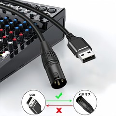 USB to XLR Cable,10 FT XLR to USB Audio Converter Cable,USB C to XL R Male Ou