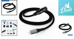 Professional 3.3ft USB-C to XLR Female Audio Cable for Crystal Clear Sound