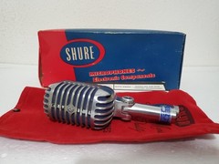 Vintage Shure Unidyne Dynamic Microphone 55S w/ Box & Paper – UNTESTED AS IS