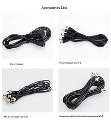 UA844+SWB/LC UHF Antenna/Power Distribution System, for Shure Vocal Microphones