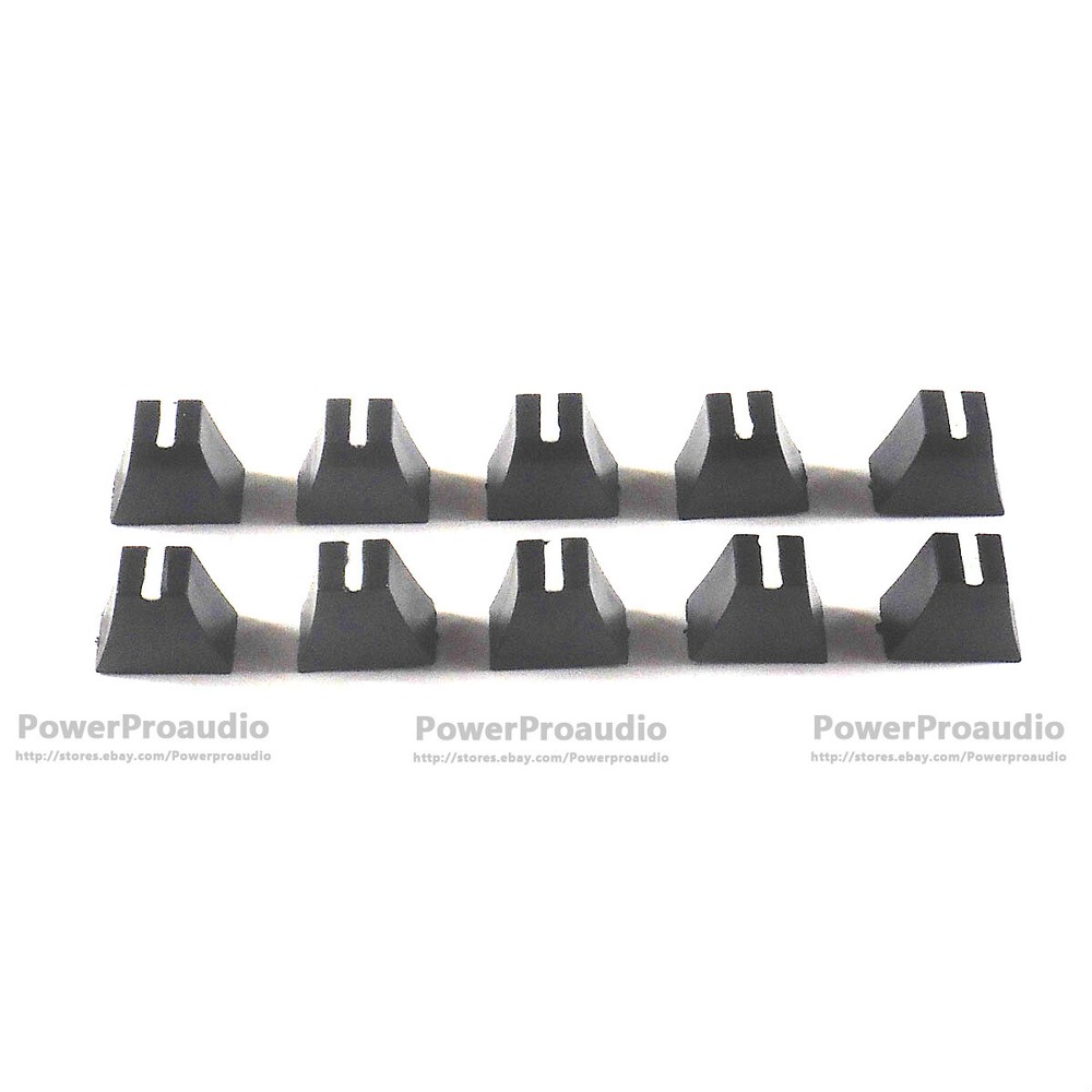 10pcs Black Potentiometer Fader Knob Cap 12mmLx7mmW For Pioneer Mixer Equalizer