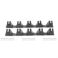 10pcs Black Potentiometer Fader Knob Cap 12mmLx7mmW For Pioneer Mixer Equalizer