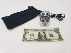Samson Meteorite Small Microphone – USB Wired Silver Ball TESTED – Cradle Pouch