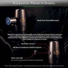 Clarinet Wireless Microphone System Nalbantov NCM 622 SCW set + Clarinet Barrel