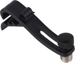 Black Universal Drum Mic Clamp Shockproof Clip Holder Rim Mount
