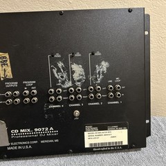 Peavey 9072A CD MIX Dual 2Ch Mobile DJ Mixer Needs Power Supply