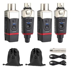 Xvive U35D Dual Microphone Wireless System for Audio w 2x Transmitters & Rece…