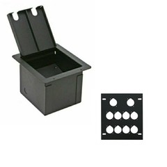 Elite Core Stage Floor Metal Recessed Box w/ 10 D Holes Connector Plate