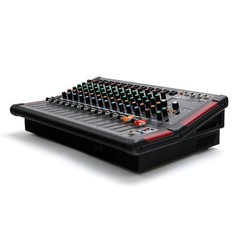 16DSP Power Mixer Professional Mixing Amplifier 12 CH w/ USB Slot TRS Bluetooth