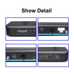 Pro Audio UHF Wireless Microphone System 2 Channel Handheld Church Dynamic Mics