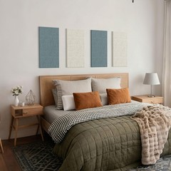 4PCS Acoustic Panels, 24″x12″ Fabric Acoustic Panels for Walls, Self-Adhesive…