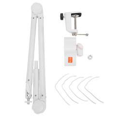 Adjustable Microphone Arm Stand Desk Mic Stand Mount Clamp 1kg Load Bearing KMCR