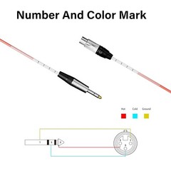 proreck Snake Cable 4-Channel 6ft Shielded Audio Cable 1/4“ TRS to XLR Female