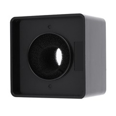 Compact Portable Microphone Square Station For Interviews Black ABS Easy To Use