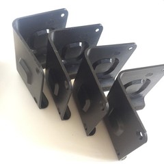 4 Black Plastic Speaker Box Corners For 15″ to 18″ Cabinets W/Screws 85x85x100mm