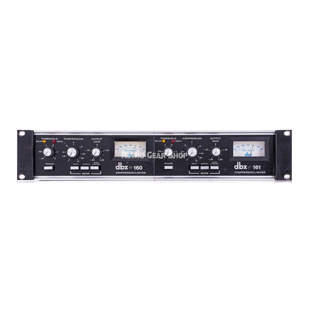DBX Model 160 and 161 Compressor Limiter Vintage Rare 160vu