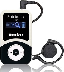 Retekess T131S Wireless Tour Guide Audio System Receiver for T130S Tour Court