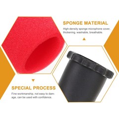 5Sets Microphone Bottom Covers Durable Flexible Protective Cases Assorted Colors