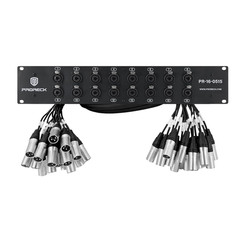 Rack Mount TRS XLR Combo Splitter Snake Cable, Suitable for Live, Recording, Sta