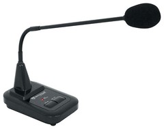 Rockville CH-MIC70 Push To Talk Commercial Gooseneck Paging Microphone w/Chimes