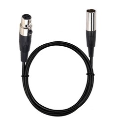 3-Pin Mini XLR Male to 3-Pin Mini XLR Female Lavalier Microphone Cable