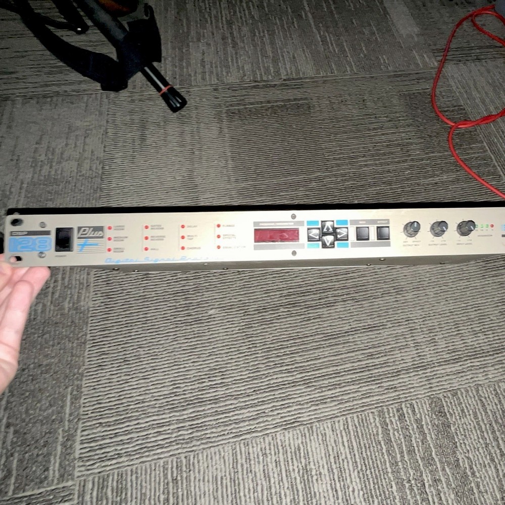 DigiTech DSP 128+ Digital Reverb 1U Rack Processor 2CH Presets MIDI 48k