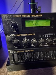 Boss SE-50, CL-50 And GE-21 effects processors