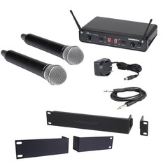 Samson Concert 288 Handheld Dual Wireless System + Travel Case + Santizer