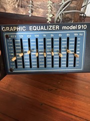 Neptune Graphic Equalizer 910 Vintage Rack Black& Blue Works Electronics USA