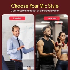 Wireless Microphone System, Fixed Dual Frequency Wireless Mic Receiver Karaoke