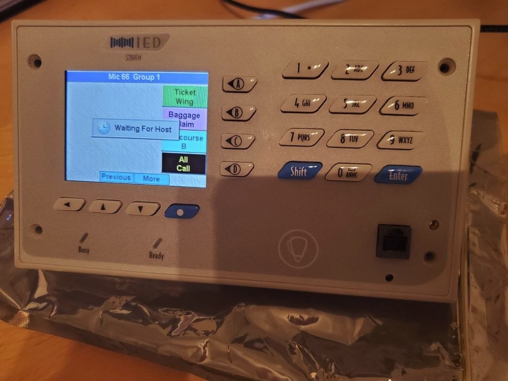IED 528HFM Series IEDA528HDTE Microphone Station & Microphone Not Included