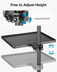 Innogear Microphone Stand Tray, Mic Stand Tray with Phone Holder Adjustable Clam